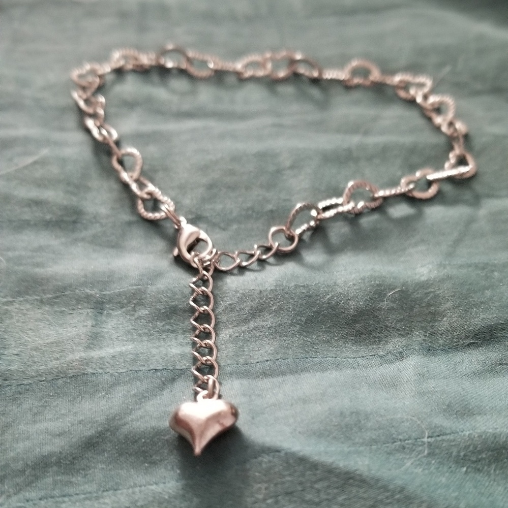 Lia Sophia Love Story Anklet adjusts to 11.5" NWT